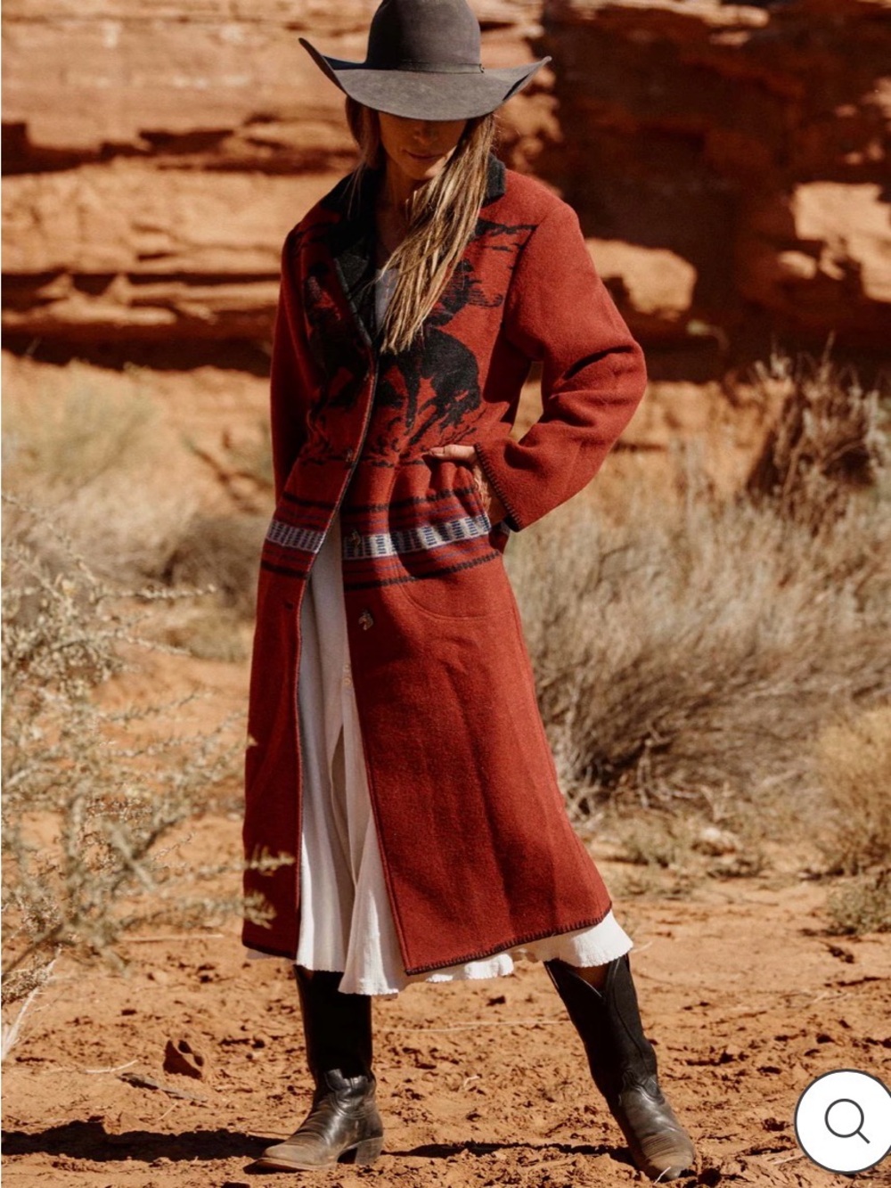 Schaefer’s Southwestern Long Blanket Coat